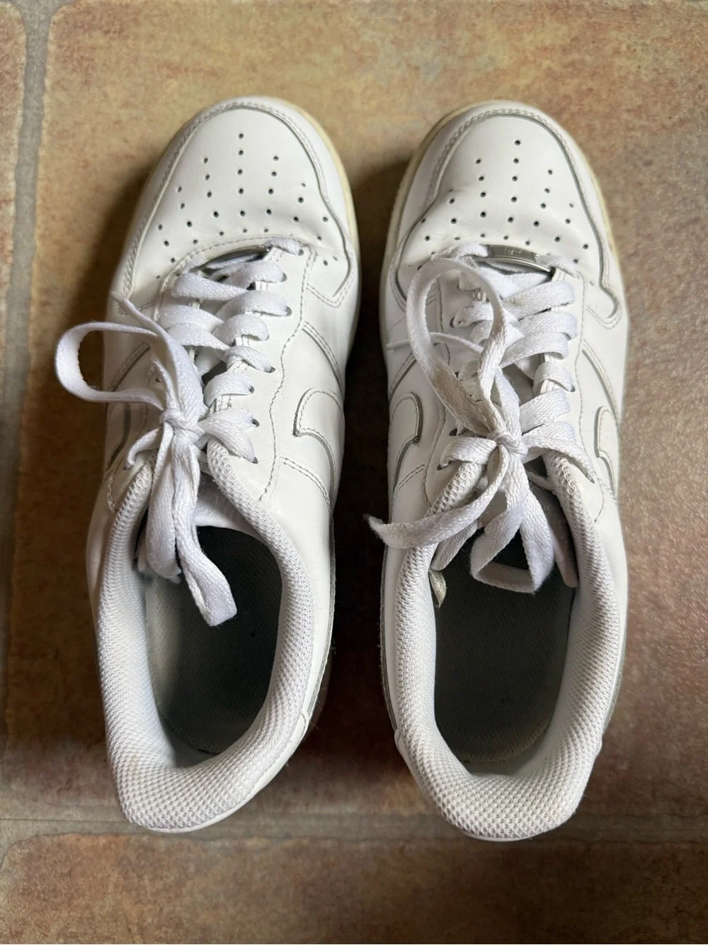 Nike Women’s White Low-Top Leather Sneakers